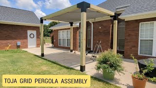 How to Assemble the TOJA GRID Pergola [upl. by Jamila]