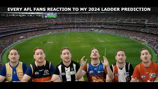 2024 AFL Ladder Prediction  Every AFL Fan Reacts [upl. by Hilliard977]