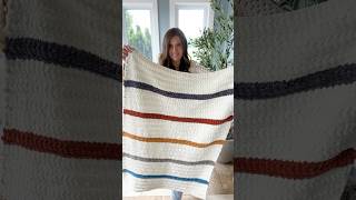 Soft and Cozy Ribbed Blanket Crochet Pattern crochetblanket crochet crochetstitches [upl. by Enerak]