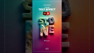 Text Effect ✨In Adobe Illustrator  Adobe Firefly 🔥 texteffect ai design textdesign [upl. by Ahsar]