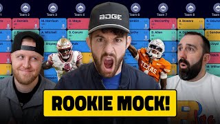 3Round Rookie Mock Draft BATTLE Between the Boys [upl. by Niletak]