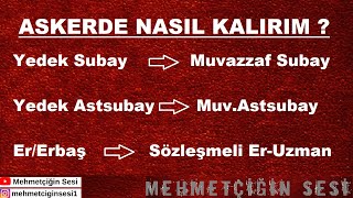 Askerde Kalmak Yedek SubayYedek Astsubay ve ErErbaş  Mehmetçiğin Sesi [upl. by Anauqal]