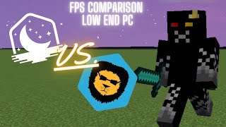 LUNAR CLIENT VS BADLION CLIENT FPS COMPARISON ON LOW END PCLAPTOP [upl. by Audsley]