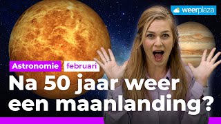 Na 50 jaar weer een maanlanding 🚀  Weerplaza Astronomie [upl. by Aihsar]