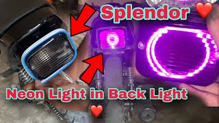 Neon Light In Splendor Back Light ❤️ DivrajVlogs [upl. by Faydra]