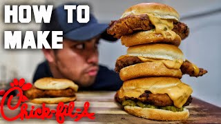 HOW TO MAKE CHICKFILA AT HOME plus the sauce [upl. by Lleruj]