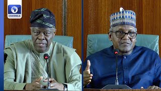 Full Video President Tinubu Has Instructed NNPC Oil Marketers To Buy Fuel From Dangote Refinery [upl. by Guimond]