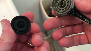 How to fix a running toilet Fluidmaster Quick Fix Do not replace the entire valve [upl. by Einnhoj156]