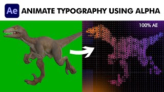 AutoAnimating Text Using Alpha Channel  After Effects Typography Tutorial  No Plugins [upl. by Ahsen]