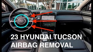 2023 Hyundai Tucson Driver Steering Wheel Airbag Removal How To 22 21 20 [upl. by Cavan]