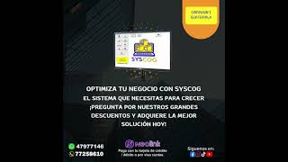 Optimiza tu negocio con SYSCOG el sistema que necesitas para crecer [upl. by Hill]