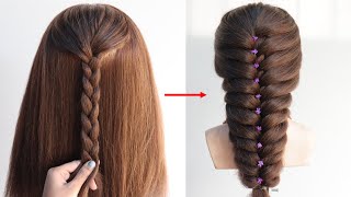 Attractive hairstyle for long hair girls  new unique hairstyle  long hair style [upl. by Nyllek]