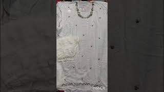 New boutique design karwachauth suit embroidery fashiontrending selfstitching shortvideo [upl. by Sotos]