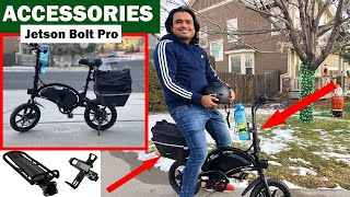 Jetson Bolt Pro 🚴‍♂️  MUST HAVE Accessories and Mods Costco 299 Folding Electric Bike 🚴‍♂️ [upl. by Corina]