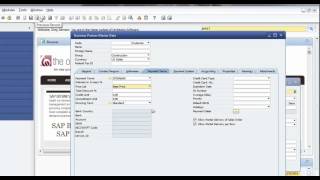 How to Change Price Lists in BP Master Data  SAP Business Onemp4 [upl. by Atteselrahc320]