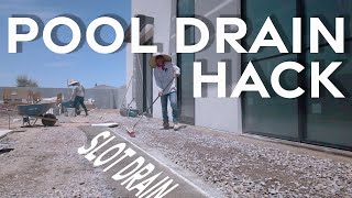 Pool Tips Simple Slot Drain Solution  AFT Construction [upl. by Benedikt]