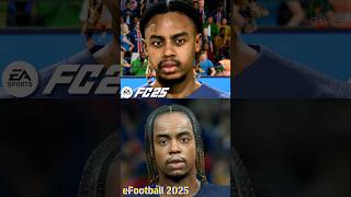 FC 25 vs eFootball 2025  Player Faces Comparison suarez viniciusjrbarcola camavinga [upl. by Nibroc]