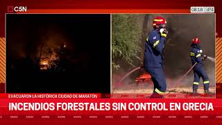 INCENDIOS FORESTALES SIN CONTROL en GRECIA [upl. by Audun21]