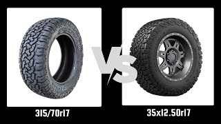 Tire Size 31570r17 vs 35x1250r17 [upl. by Aisha]