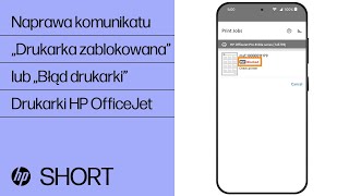 Naprawa komunikatu „Drukarka zablokowana” lub „Błąd drukarki”  Drukarki HP OfficeJet  HP Support [upl. by Nymrak]