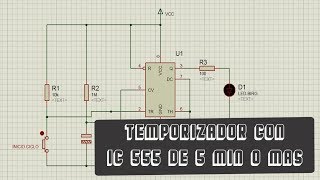 Temporizador con 555 de 5 Minutos o Mas Conexión By KrristIan [upl. by Irianat827]