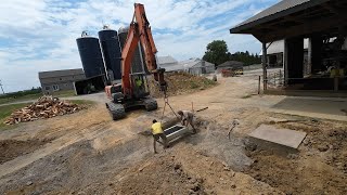 Drain Box Install amp Water to the New Feed Room [upl. by Shanan]