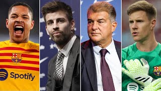 Barcelona News RoundUp ft Laporta Pique Roque Ter Stegen amp Barça vs Mallorca [upl. by Alleinad]