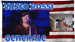 Vasco Rossi  Generale  live HD  REACTION  Again with the PACKED Stadium  amazing [upl. by Yanel]