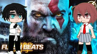 Personagens Aleatórios reagindo ao rap do Kratos Flashbeats [upl. by Brigida]