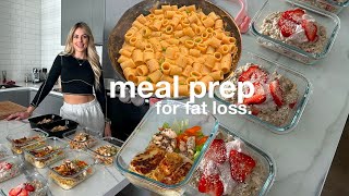 EASY MEAL PREP FOR WEIGHT LOSS  quick amp healthy recipes for the week [upl. by Sairu321]