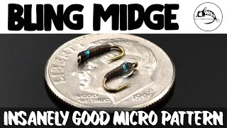 FLY TYING TUTORIAL Bling Midge  One of Our TOP SELLERS [upl. by Neva885]