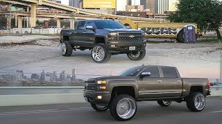 2014 Chevy Silverado LTZ lifted 9 inches with 26x14 American Forces in DFW [upl. by Heinrike]