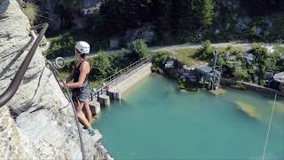 Via Ferrata  Le lac de la Rosière Courchevel 25072018 [upl. by Nehte512]