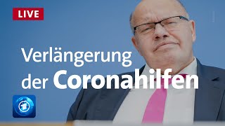 Wirtschaftsminister Altmaier zur Verlängerung der Coronahilfen [upl. by Layney]