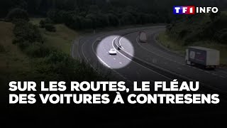 Le fléau des voitures à contresens｜TF1 INFO [upl. by Ayahsal]