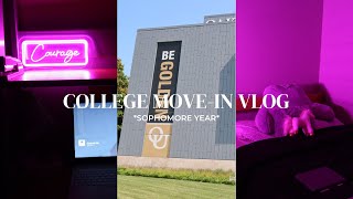 COLLEGE MOVEIN VLOG  OAKLAND UNIVERSITY sophomore year [upl. by Kincaid176]