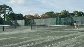 Training at Chris Evert Tennis Academy  CKTennis [upl. by Naujak]