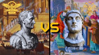 Roman Empire VS Byzantine Empire  Side to Side Comparison [upl. by Naldo]