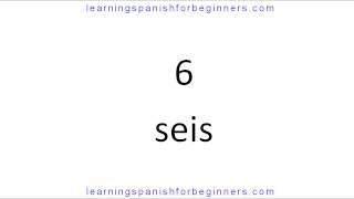 Numbers in Spanish 110  Spanish for Beginners [upl. by Akimahs]