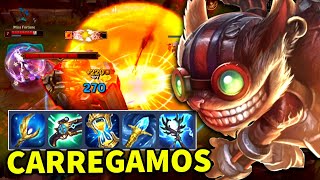 Como jogar de Ziggs adc para subir de elo  Ziggs de colheita full ap [upl. by Nassah]