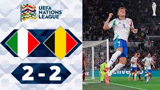 Italia  Belgio  22  Gli Highlights  UEFA Nations League 202425  italia belgio [upl. by Luapleahcim]