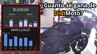 ¿Cuánto se Gana en Didi Moto y Uber Moto [upl. by Alaric578]