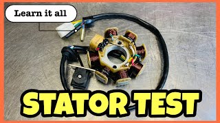 HOW TO TEST A STATOR  WHAT IS A STATOR step by step GY6 [upl. by Terag]