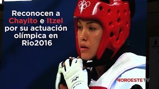 Reconocen a Chayito e Itzel por su actuación olimpica [upl. by Stover]