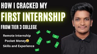 How to Crack Internship in College  CSE  Software Engineer Internship  Tier 3 🔥 [upl. by Olivia109]