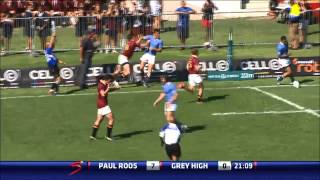 Premier Interschools Rugby Paul Roos v Grey High 1st HALF [upl. by Elisee]