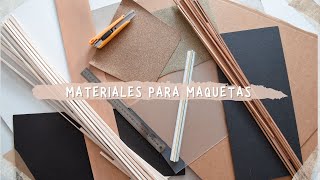 TODO sobre mis MAQUETAS  que materiales utilizo [upl. by Fanchette]