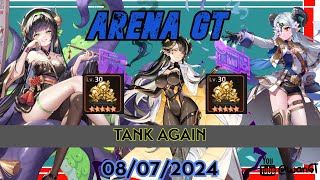 TANK AGAIN ARACROSSELLEMORRIAN  Guardian tales  Arena LA  10W0L [upl. by Ahcsap]