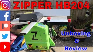 ZIPPER HB204 Planer amp Thicknesser unboxing amp Review diy woodworking tools unboxing [upl. by Fulbert]