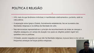 A política e a religião ensino religioso  8° ano [upl. by Irehj]